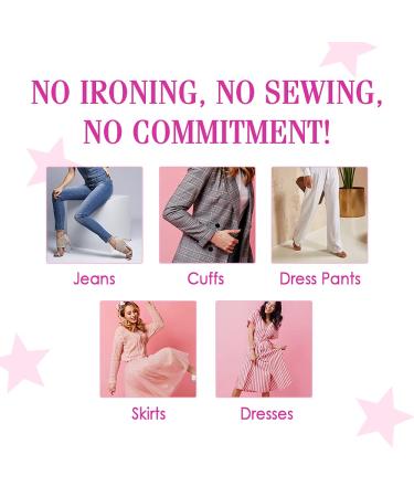 Hollywood Fashion Secrets Temporary Hem Tape | 18 Fabric-Friendly Adhesive Strips - Buy Online on GoSupps.com