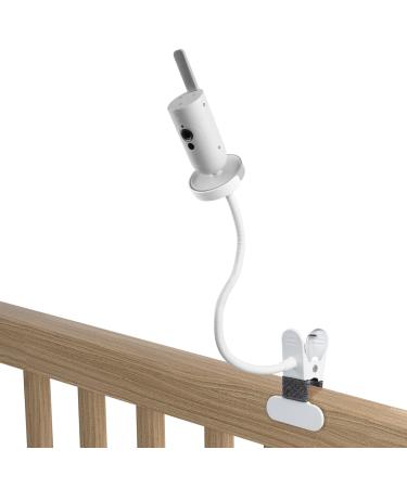 Holaca Babyphone Clip holder baby monitor bracket for Philips Avent Video Babyphone with camera model (SCD923/26 SCD921/26) Clip Mount White