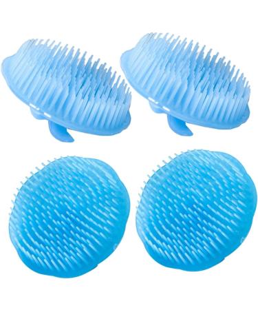 Magiclulu 12 STK Silicone Massage Shampoo Brush - Stress Relief Scalp Scrubber for Hair Care (Random Colors Set of 3) - Buy Online on GoSupps.com