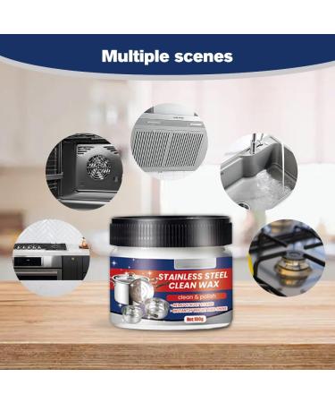 Stainless Steel Stain Cleaning Wax - 2024 All-Purpose Cleaner Spray | 3 PCs for Effective Cleaning & Care - Buy Online on GoSupps.com