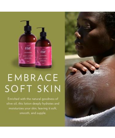 Oliv 100% Pure Olive Oil Body Lotion with Lavender Scent Made with Natural Ingredients | Gentle Hydration & Nourishing Care for Soft Smooth Healthy-Looking Skin | 500ml Pump Bottle - Buy Online on GoSupps.com