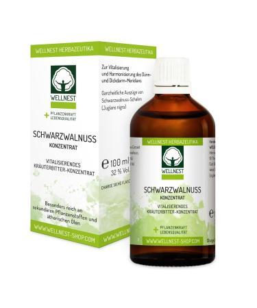 Wellnest Black walnut concentrate (1 x 100 ml) natural vegan handmade in Germany