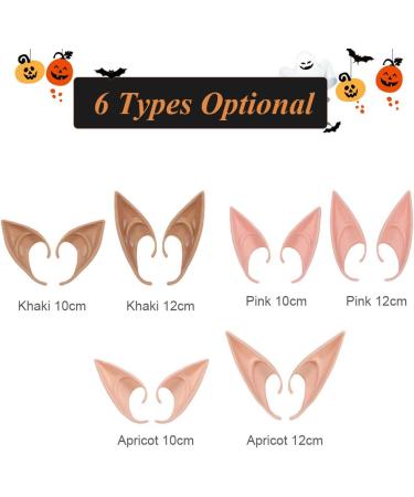 SIUKE Elf Ears for Halloween Cosplay - 1 Pair Fairy Pixie Costume Accessories - Buy Online on GoSupps.com