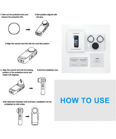 Higatful Insta 360 X4 Tempered Glass Lens Protector | 10H Hardness | Clear Lens Cover for Insta360 X4 Accessories - Buy Online on GoSupps.com