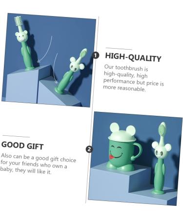 Ipetboom Toddler Toothbrush Set - 3 Senses Cleaning Brush for Baby Teeth Care | Ideal Baby & Children s Oral Hygiene | Safe PP Material for Newborns - Buy Online on GoSupps.com