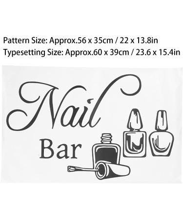 Nail Salon Wall Decoration Nail Salon Vinyl Wall Decal Self Adhesive Nail Salon Wall Shop Window Sticker Nail Art Manicure Decoration Sticker - Buy Online on GoSupps.com