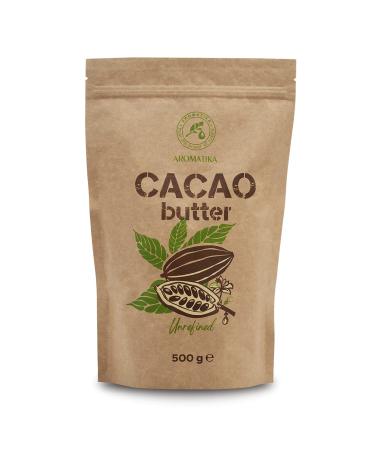 Cocoa Butter - 500g - Raw and Natural - Cold Pressed - Raw Food - Theobroma Cocoa - Superfood - Edible Cocoa Butter - Raw Cocoa