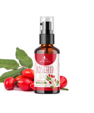 Buy Morgan Cosmetics Organic Rosehip Seed Oil - Cold Pressed Rose Oil for Face | Acne Scars Treatment (2 fl. Oz - Buy Online on GoSupps.com