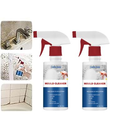Mildew Cleaner Foam Household Mildew Removal Foam Spray Mildew Deodorant Decontamination Spray Foam Mildew Spray Mildew Cleaning Foam for Kitchen & Home (2PCS)
