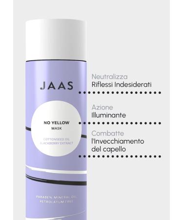  JAAS Jaas Anti-yellow mask Contrasts and neutralizes gold reflections Deeply moisturizes. 250 ml - Buy Online on GoSupps.com