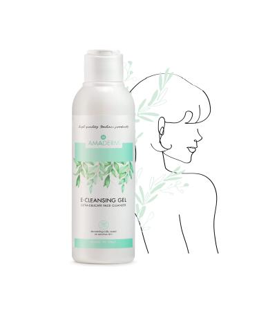 AMADERM E-CLEANSING Ultra Gentle Facial Cleansing Gel for Sensitive Skin | Daily Facial Cleansing with Lactobacillus, Salicylic and Glycolic Acids | Moisturizing and Balancing 150 ml