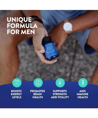 FRISKA Men s Daily Digestive Enzyme and Probiotics Supplement Natural Support for Male Digestive Health Bloating Gas Indigestion Relief Supports Gut Health Lactase and B-Vitamins 30 Capsules Mens Daily 30 Count (Pack of 1) - Buy Online on GoSupps.com