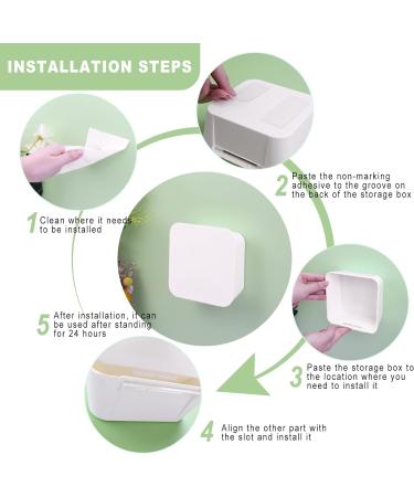 Xuezoioy Portable Sanitary Napkin Storage Container - White, 5.5x4.7x2 inches - Bathroom Period Bag for Women - Buy Online on GoSupps.com