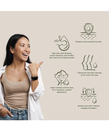 Organic Moringa & Castor Revival Oil 1:1 with Vitamin E | Hydrating Face Body & Hair Oil | Anti-Aging & Hair Growth | 2 oz - Hexane Free - Buy Online on GoSupps.com