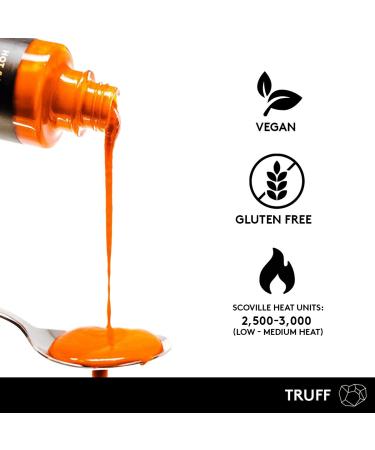 TRUFF Original Black Truffle Hot Sauce 6 oz - Gourmet Sauce with Ripe Chili Peppers, Truffle Oil, Organic Agave Nectar - Unique Flavor Experience - Buy Online on GoSupps.com