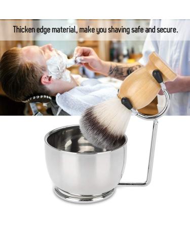 Buy Wallfire Men's Beard Shaving Set - Stainless Steel Bowl Brush & Mustache Tool for Ultimate Grooming Experience - Buy Online on GoSupps.com