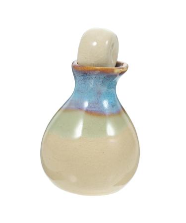 Beatifufu Aroma Diffuser for Home Empty Perfume Ceramics Bowl for Beauty Salon Soy Sauce Olive Oil Bottle Pack 5.5 7.5cm White