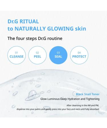 Dr.G Black Snail Toner 150ml - Hydrating Korean Skincare for Youthful Skin | International Shipping Available - Buy Online on GoSupps.com