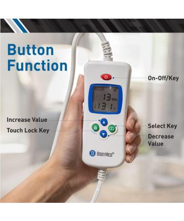 BodyMed Digital Moist Heating Pad for Neck and Shoulders - Pain Relief 27x14 Inch - Buy Online on GoSupps.com