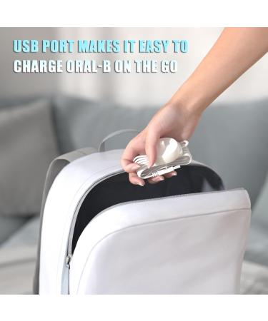 USB Electric Toothbrush Charger for Braun Oral-B 3757 | Waterproof Inductive Charging Base - Portable & Ideal for Travel - Buy Online on GoSupps.com