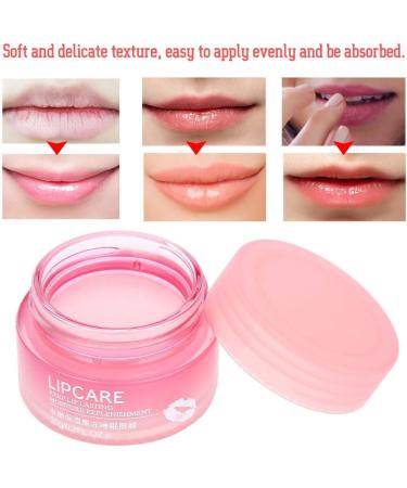 Lip Sleeping Mask Strawberry Moisturizin Lip Mask Fall Winter Lip Care Balm for Lighten Lip Lines Repairing Anti Aging Anti-Wrinkle Nourishing Unisex Use 20g - Buy Online on GoSupps.com