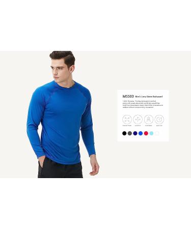 TSLA Men's UPF 50+ Rashguard Swim Shirt - Sky Blue Large - Buy Online on GoSupps.com