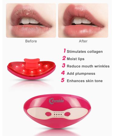 FERNIDA Red Light Device 2-in-1 Anti-Aging Lip & Eye Care Tool | Heated for Smooth Lip Wrinkles & Dark Circle Reduction | 4 Heating Levels | Shop Now - Buy Online on GoSupps.com