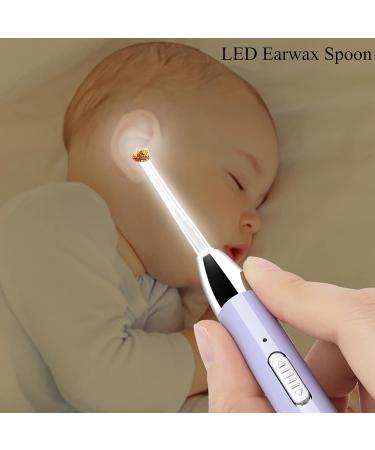 LED Ear Wax Removal Tool USB Earwax Remover Baby Nasal Booger Tweezers Ear Cleaner Pen for Adults Kids Ear Picks Digger Set w/Carry Box (Purple) - Buy Online on GoSupps.com