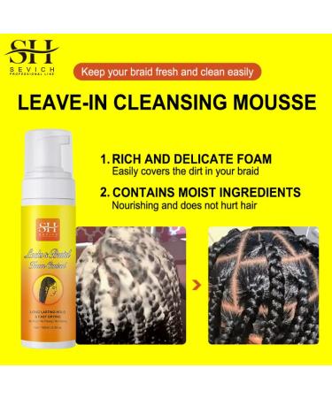 SEVICH Braid Foam Mousse - Long Lasting Frizz Control for Braids & Twists | 5.3 fl oz Hair Care Solution - Buy Online on GoSupps.com