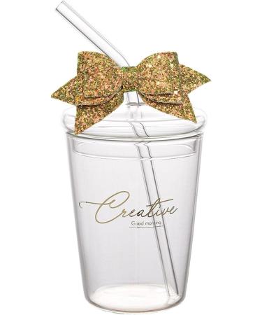 Bow Straw Charm | Water Resistant Decorations for Straws - PU Leather Sparkling Straw Reusable Decoration for School Prizes Bar Wedding Suit 2 - Buy Online on GoSupps.com