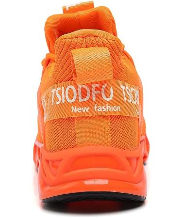 SKDOIUL Men's Orange Mesh Breathable Sport Running Shoes - Size 11 A069 | Fashion Sneakers for Trail Running - Buy Online on GoSupps.com