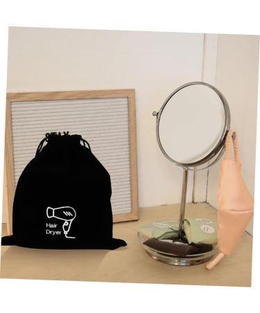BIUDECO 2pcs Velvet Bag Hair Dryer Travel Bag Hair Dryer Attachments Storage Hair Dryer Bag Black Flannel - Buy Online on GoSupps.com