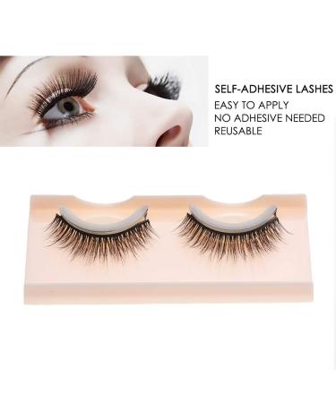 Buy 2 Pairs of 3D Artificial False Eyelashes | Self-Adhesive Easy to Use & Remove Natural Look - Buy Online on GoSupps.com