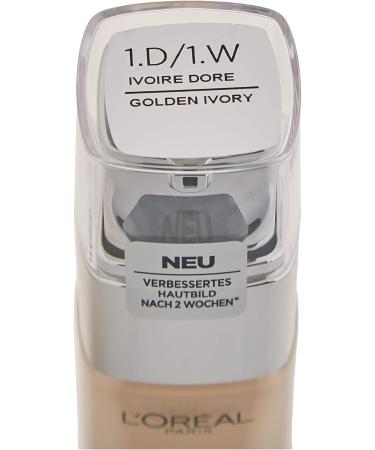 L'Or al Paris Perfect Match Liquid Foundation with Hyaluronic Acid & Aloe Vera #1.D/1.W Golden Ivory 30ml - Buy Online on GoSupps.com