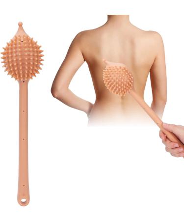 Verdant Touch Manual Massager - Double-Sided Silicone Meridian Pat Massager for Fitness - Khaki | International Shipping - Buy Online on GoSupps.com