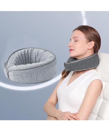 Harayaa Comfortable Memory Foam Neck Support - Gray | Premium Travel Pillow for Ultimate Comfort - Buy Online on GoSupps.com