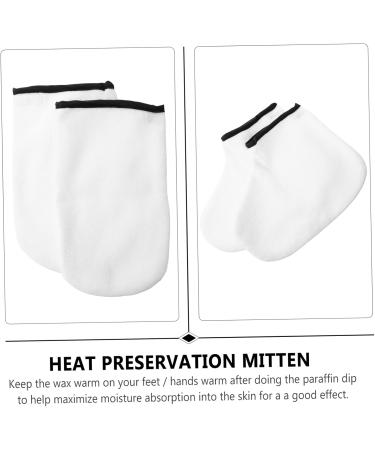 minkissy 6 Pairs Hand and Foot mask Wax Hand Gloves Women Skin SPA Accessory Paraffin Wax Mitt Wax Tools Paraffin Wax for Hands Wax Bath Gloves moisturizing White Foot Bag Knitted Fabric - Buy Online on GoSupps.com