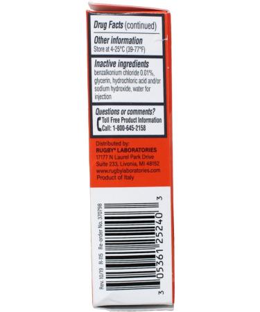 Rugby Eye Itch Relief Antihistamine Eye Drops 0.17 Fl Oz | Fast Shipping Worldwide - Buy Online on GoSupps.com