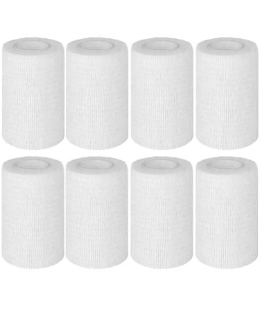 ADMITRY 8 Rolls Self Adhesive Bandage Tape 7.5cm x 4.5m Vet Wrap for Dogs Horses Pets Elastic Cohesive Bandages for Wrist Ankle Sprains and Swelling (White Vet Wrap 7.5cm) - Buy Online on GoSupps.com