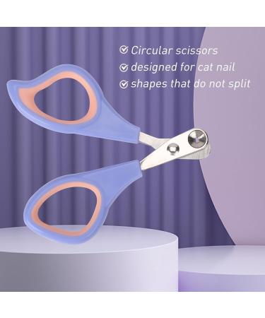 KALIONE Cat Nail Clipper and Trimmers Professional Circular Cut Hole Cat Claw Clippers Cat Nail Trimmers Avoid Over Cutting Pet Nail Clippers Grooming Tool for Cat(Blue) - Buy Online on GoSupps.com