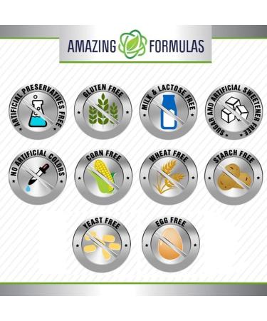 Amazing Formulas Vitamin D3 (Cholecalciferol) Supplement | 5000 IU per Serving | Softgels | Non-GMO | Gluten-Free | Made in USA (1 Pack | 180 Count) - Buy Online on GoSupps.com