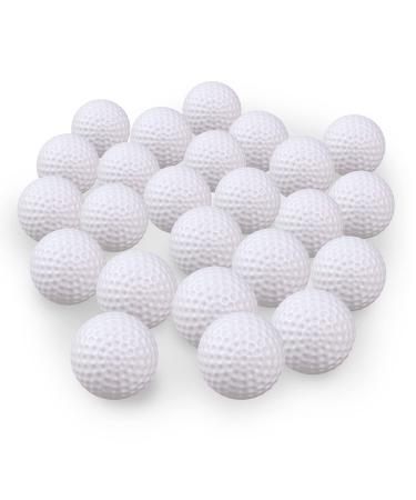 KOFULL Golf Practice Ball, Hollow Golf Plastic Ball for Indoor Training -Pack of 50pcs(White & Multicolor) White-50pcs