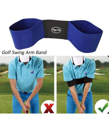 AMY Sport Golf Swing Training Aid Arm Band Trainer with Impact Ball - 4 Pack Set for Men and Women Beginners - Blue - Buy Online on GoSupps.com