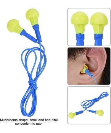 Yellow & Blue Soft Foam Earplugs | Soundproof Mushroom Head Earplugs for Learning & Industry - Buy Internationally - Buy Online on GoSupps.com