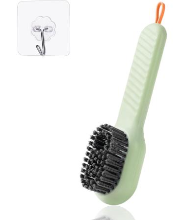 Flintronic Shoe Brushes with Soap Dispenser Automatic Liquid Adding Household Cleaning Tool Washing Brush for Clothes Shoes Easy Scrubbing Of Large Areas(Green Contain 1 Hook) 1 Pcs - Buy Online on GoSupps.com