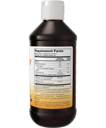 Now Foods Elderberry Liquid for Kids - 8 fl oz (237 ml) | Immune Support - Buy Online on GoSupps.com