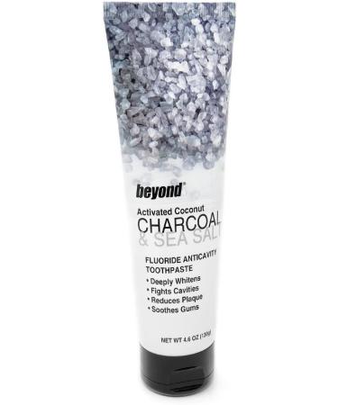 BEYOND Charcoal & Sea Salt Toothpaste - Natural Whitener for Fresh Breath | International Shipping Available - Buy Online on GoSupps.com