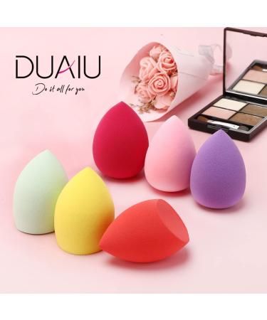 DUAIU Beauty Blenders 6PCS Makeup Sponge Set - Non-Latex Foundation Sponge for Liquid, Creams, and Powders - Buy Online on GoSupps.com