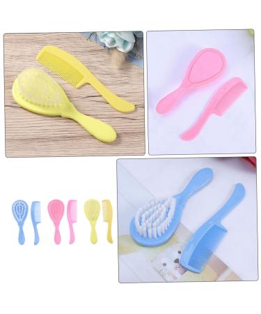 Hemoton 6pcs Children's Comb & Brush Set for Babies and Toddlers - Infant Hair Care Kit with Wooden and PP Brushes - Buy Online on GoSupps.com