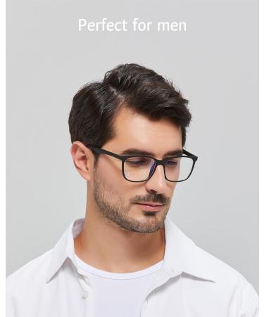ANRRI Blue Light Filter Glasses - UV Protection for Headaches & Eye Fatigue | Unisex Classic Black for PC TV & Tablet - Buy Online on GoSupps.com